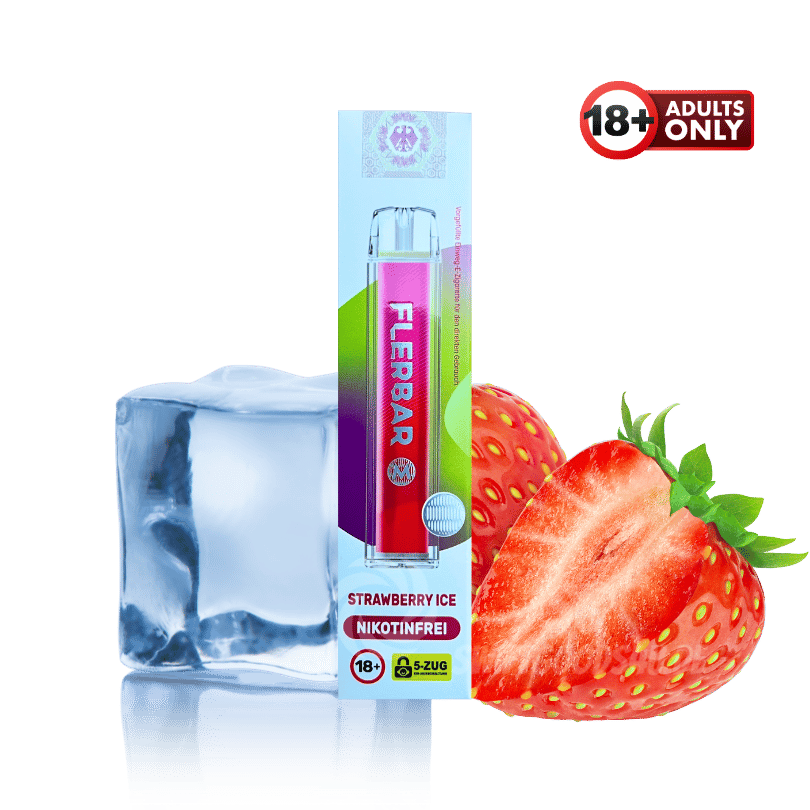 Flerbar Strawberry Ice Nikotinfrei ohne Nikotin