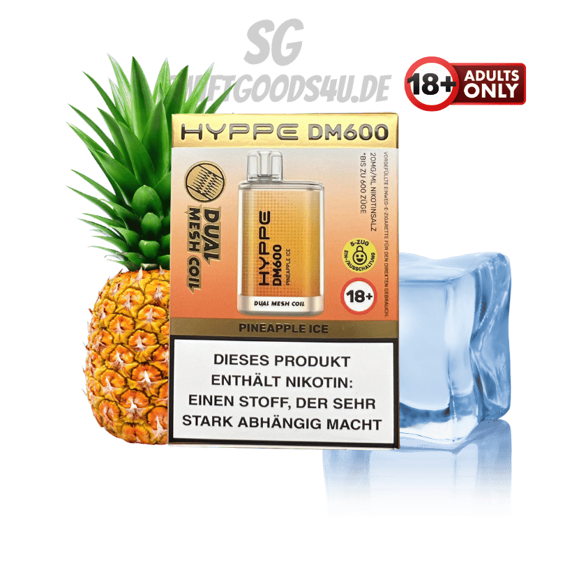 Flerbar_Hyppe_DM600_Pineapple_Ice