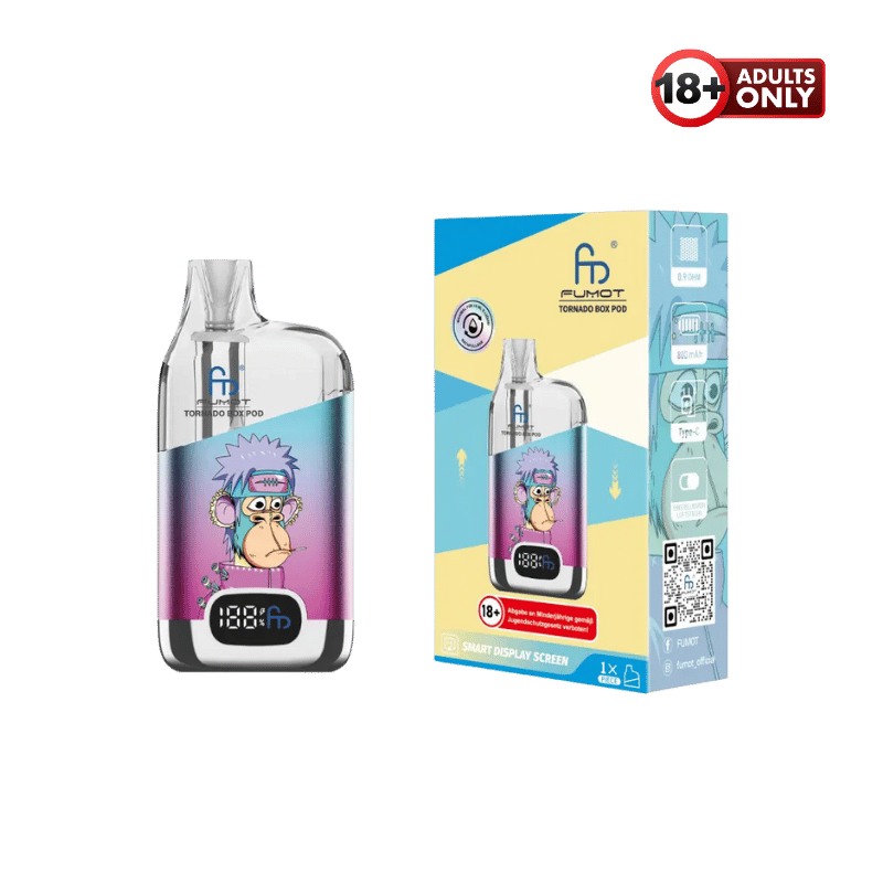 RandM Tornado Digital Box Vape Pod-Kit by Fumot Pink