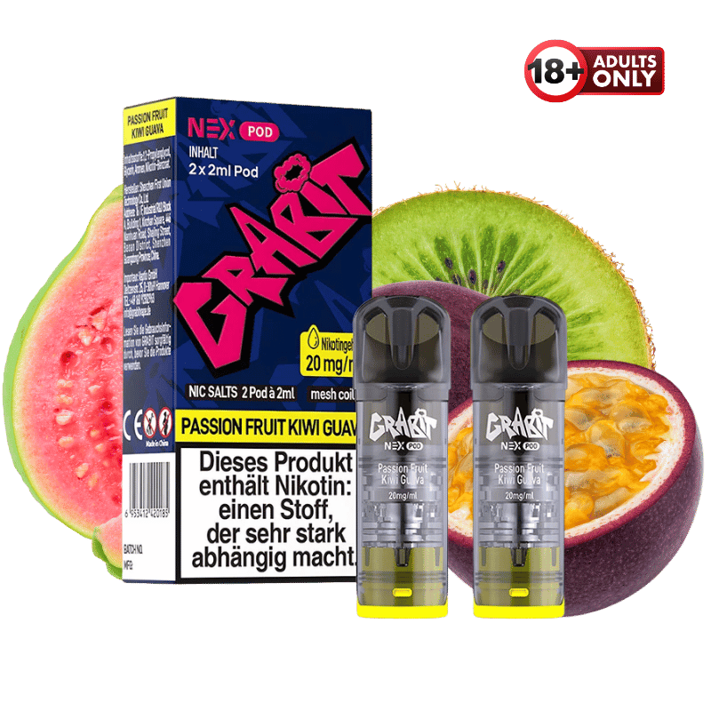 GrabIt Nex Pods Passion Fruit Kiwi Guava - günstig kaufen bei SwiftGoods4u