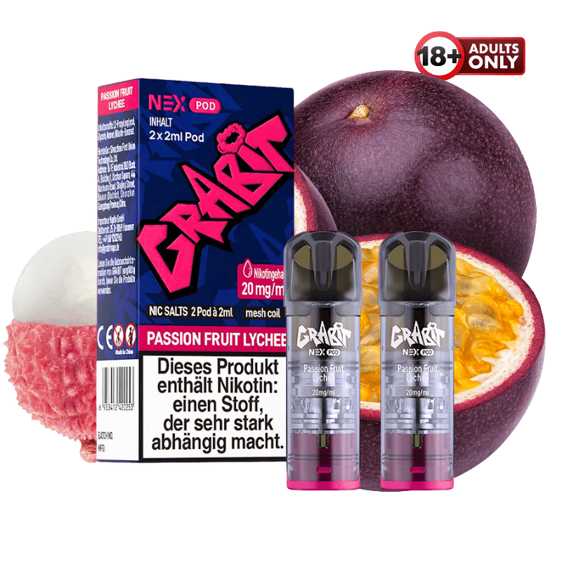 GrabIt Nex Pods Passion Fruit Lychee - günstig kaufen bei SwiftGoods4u