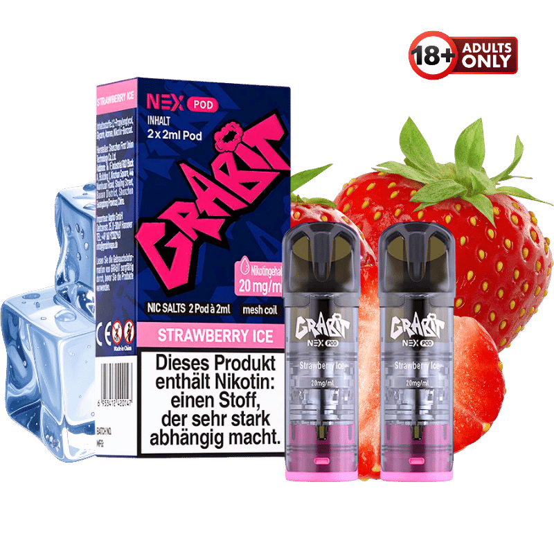 GrabIt Nex Pods Strawberry Ice - günstig kaufen bei SwiftGoods4u
