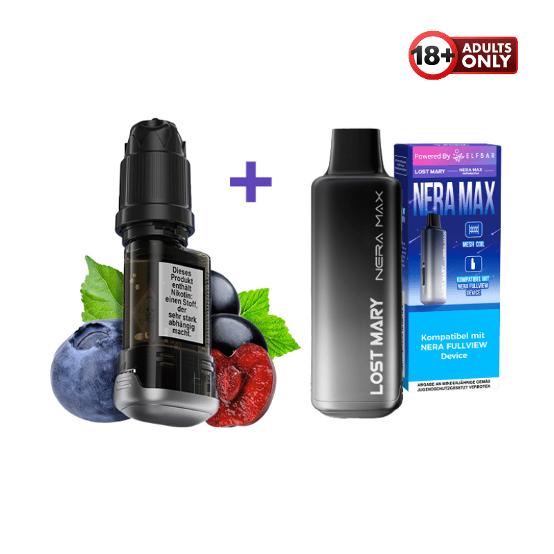 Lost Mary Nera Max Pod Blueberry Cherry Blackberry