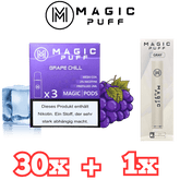 30x Magic Puff Pods + Pod Akku Bundle - 5 Sorten - günstig kaufen bei SwiftGoods4u