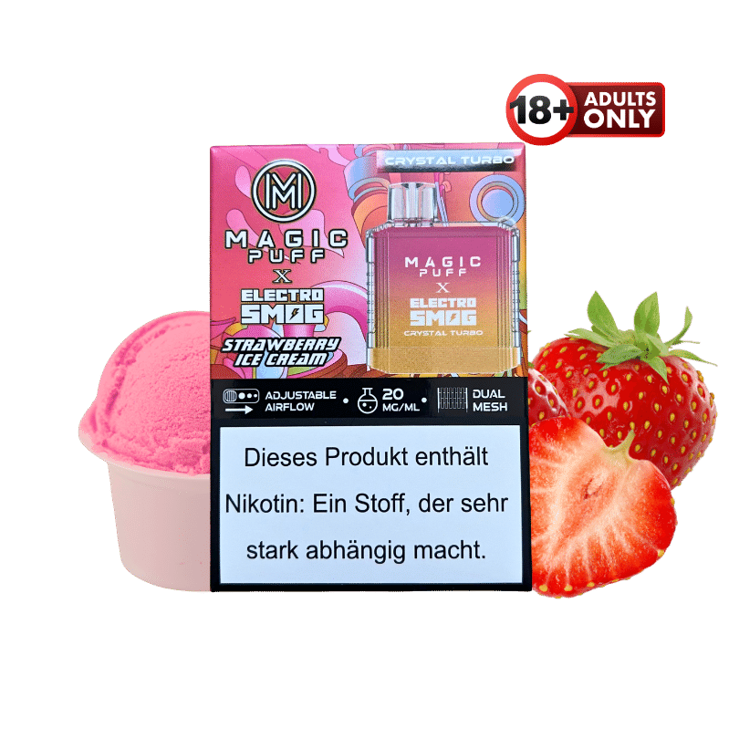 Magic Puff Crystal Turbo Strawberry Ice Cream