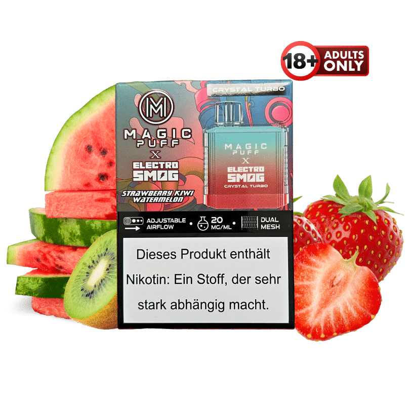 Magic Puff Crystal Turbo Strawberry Kiwi Watermelon
