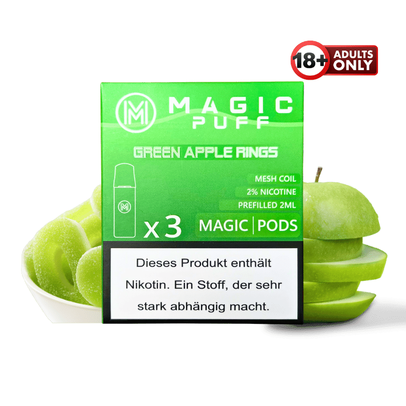 Magic Puff Green Apple Rings Pods