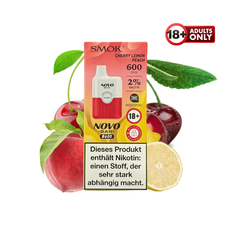 Smok Novo Bar Cherry Lemon Peach B600
