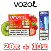 20x Vozol Pod + 10x Vozol Pod Akku Bundle - 2 Sorten - günstig kaufen bei SwiftGoods4u