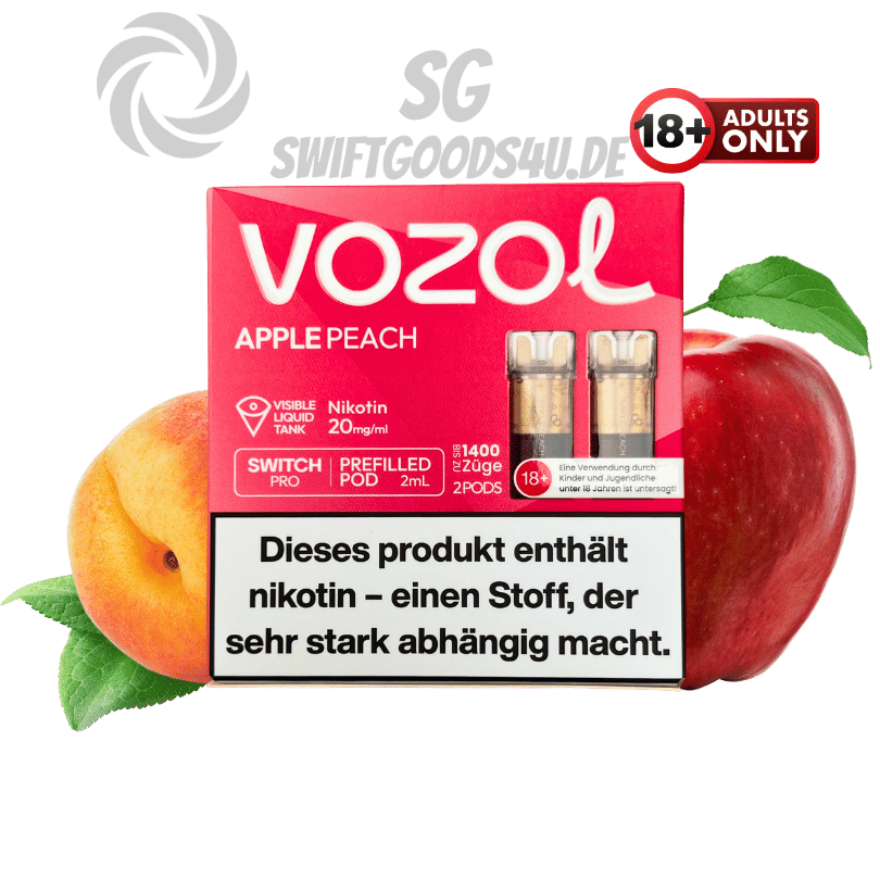 Vozol_Pods_Apple_Peach